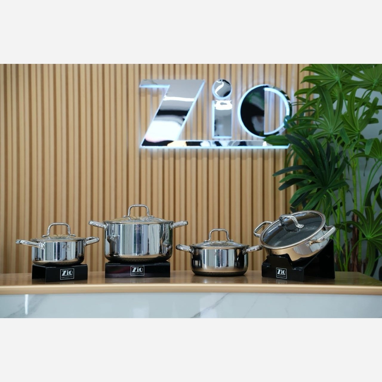 سرویس قابلمه کف لیزری زیو 8 پارچه مدل ZCS1556/4S28 اصلی ضمانتی